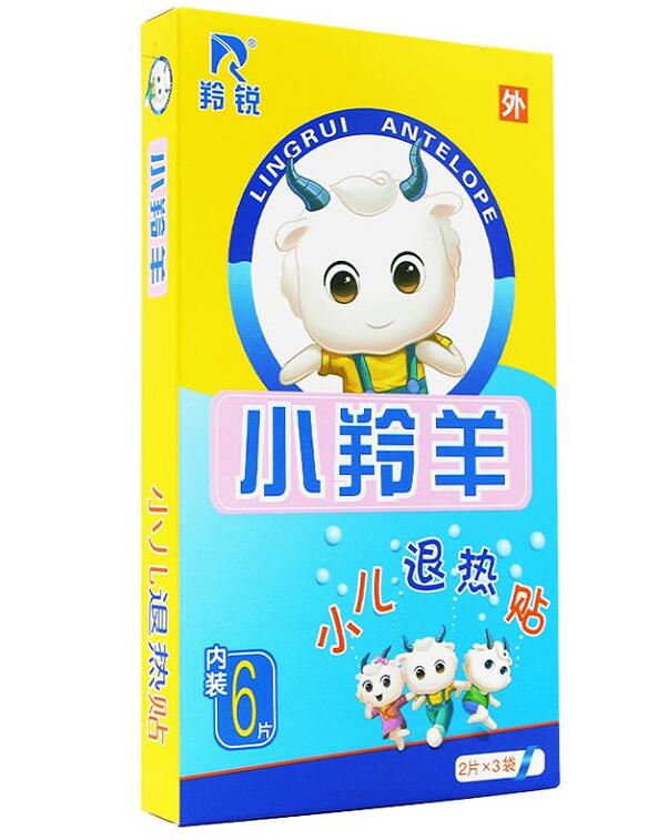 小儿退热贴(小羚羊）     50mm*120mm*6贴/盒