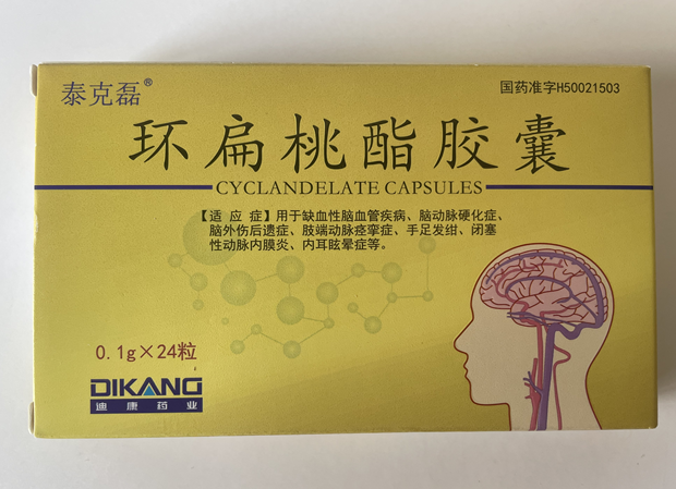 环扁桃酯胶囊0.1g*24粒/盒