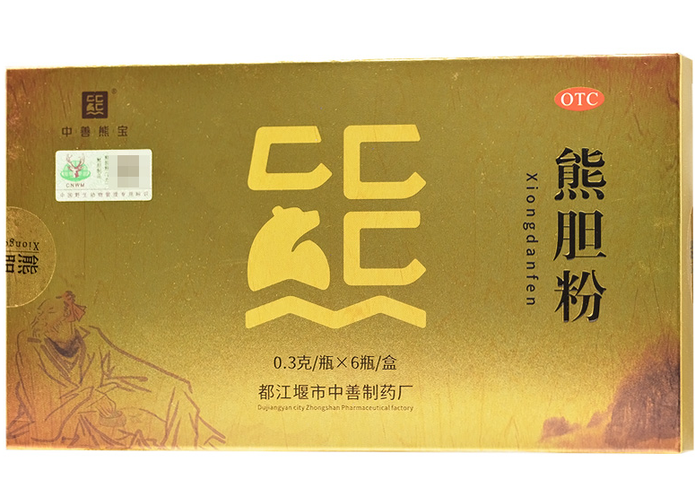 熊胆粉     0.3g*6瓶/盒