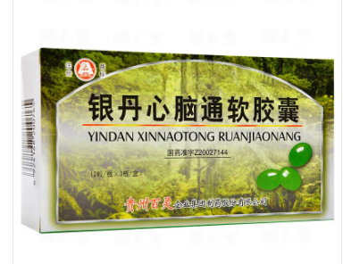 银丹心脑通软胶囊0.4g*12粒*3板/盒
