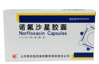 诺氟沙星胶囊    0.1g*10粒*2板/盒
