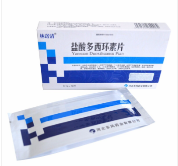 盐酸多西环素片    0.1g*12片/盒