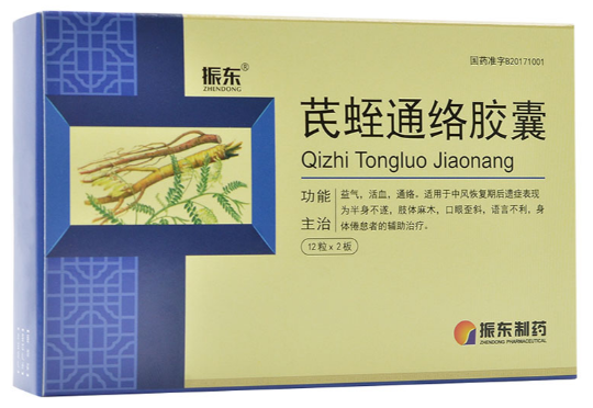 芪蛭通络胶囊  0.5g*12粒*2板/盒